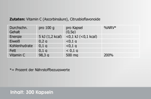 Laden Sie das Bild in den Galerie-Viewer, Vitamin C Zutaten