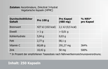 Laden Sie das Bild in den Galerie-Viewer, Zink Plus C Inhalt